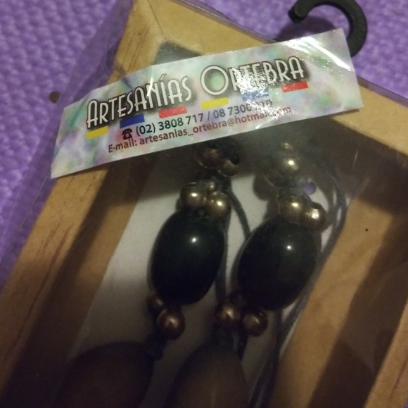 NWT Artesanias Ortebra Chunky Long Statement Necklace Earth Tones Western - Picture 10 of 12